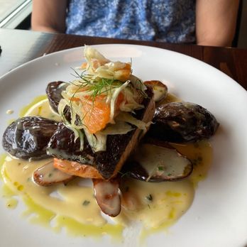 Chaplin - Faroe Island salmon  Cara cara orange , fennel, citrus Beurre Blanc - Seafood Near Me - Shelton, Connecticut