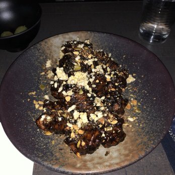 Anytime Kitchen  - My favorite: popcorn chicken glazed in squid ink. - Korean Near Me - New York, New York