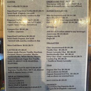 Aspire Coffee House - Menu - Coffee & Tea Near Me - Las Vegas, Nevada Aspire Coffee House - Menu - Coffee & Tea Near Me - Las Vegas, Nevada