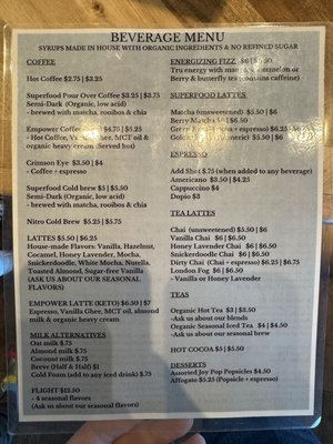 Menu photo 7 Aspire Coffee House Las Vegas, NV Menu photo 7 Aspire Coffee House Las Vegas, NV