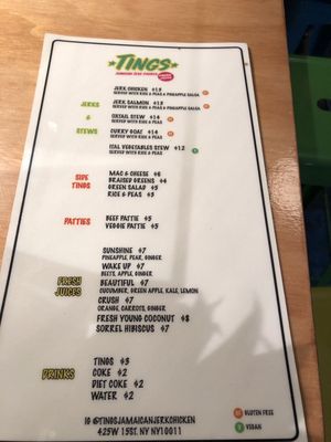 Menu photo 5 Big Tings New York, NY