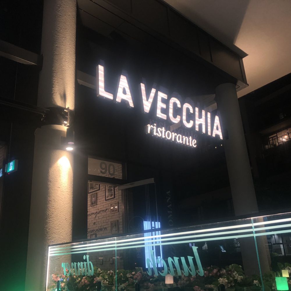 La Vecchia Ristorante - La Vecchia sign - Italian Near Me - Toronto, Ontario