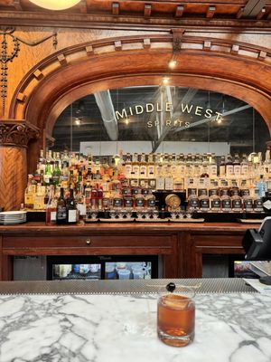 Service Bar at Middle West Spirits Distillery by null