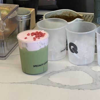 Q Specialty Coffee - Strawberry cloud matcha - Coffee Roasteries Near Me - San Francisco, California Q Specialty Coffee - Strawberry cloud matcha - Coffee Roasteries Near Me - San Francisco, California