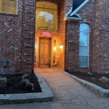 Albert's Tree Service - After- remove all weeds, lay mesh and cedar mulch. Much cleaner! - Tree Services Near Me - Richardson, Texas