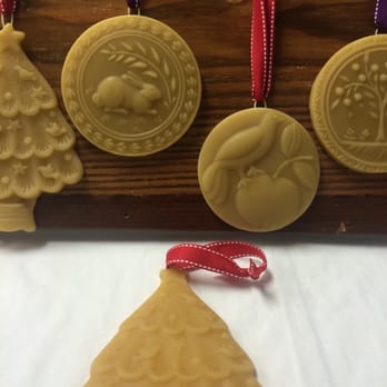 Gretchen Bee Ranch - Christmas Ornaments- Hand poured Pure Beeswax - Honey Near Me - Seguin, Texas Gretchen Bee Ranch - Christmas Ornaments- Hand poured Pure Beeswax - Honey Near Me - Seguin, Texas