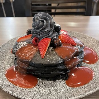 Basalt - Charcoal pancakes - New American Near Me - Honolulu, Hawaii