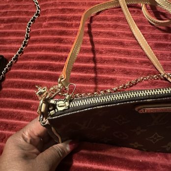 Escobar Shoe Service - Added a pull to zipper pull missing on LV crossbody - Shoe Repair Near Me - Los Angeles, California Escobar Shoe Service - Added a pull to zipper pull missing on LV crossbody - Shoe Repair Near Me - Los Angeles, California