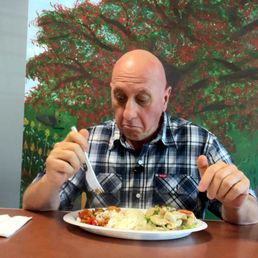 Me, eating at De Mi Campo. Me, eating at De Mi Campo.
