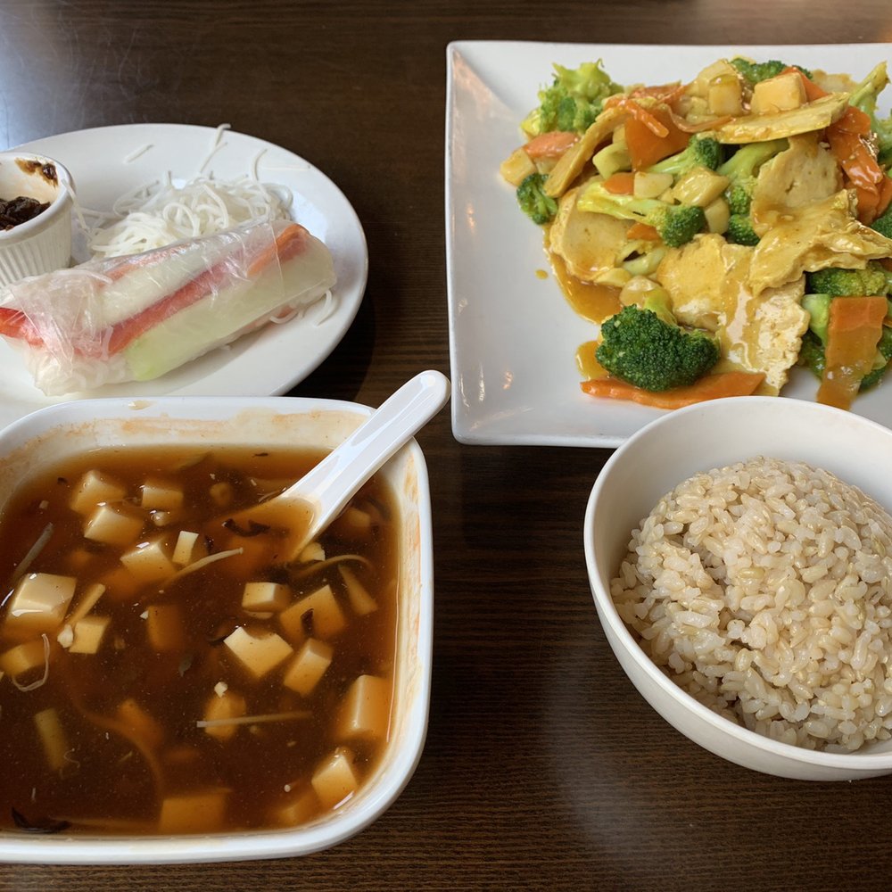 Veggie Fun - Summer fresh rolls, Malaysian curry, lemongrass sweet & sour. - Vegan Near Me - Providence, Rhode Island Veggie Fun - Summer fresh rolls, Malaysian curry, lemongrass sweet & sour. - Vegan Near Me - Providence, Rhode Island