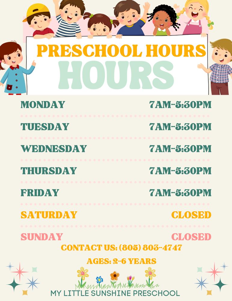 My Little Sunshine Preschool - childcare center in Oxnard, CA