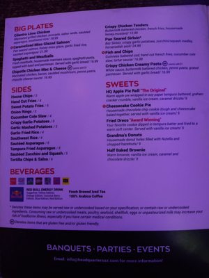 Menu photo 7 Headquarters Grill Bar Sushi Peoria, AZ