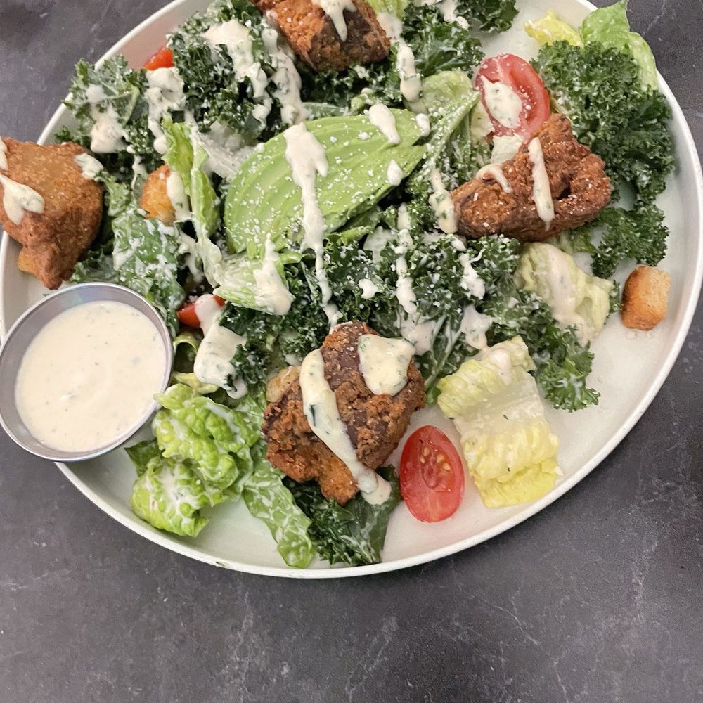 Urban Vegan Roots - I Ain't No Chicken Avocado Ranch Salad - Vegan Near Me - Astoria, New York Urban Vegan Roots - I Ain't No Chicken Avocado Ranch Salad - Vegan Near Me - Astoria, New York