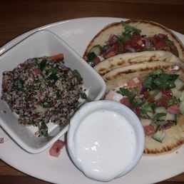 Enlightened Mediterranean Chicken Pita Tacos Enlightened Mediterranean Chicken Pita Tacos