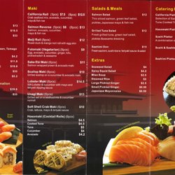Momoyama Sushi - Take away menu (Oct 2016)