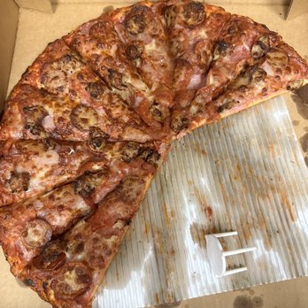 Flame’s Pizza - All Meat Pizza with extra sauce - Pizza Near Me - Bakersfield, California