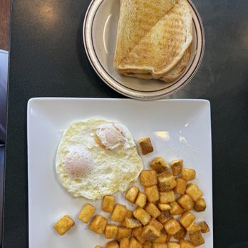 Omelette Cafe Flamingo - Two fried eggs, potatoes and toast almost $13 - Breakfast & Brunch Near Me - Las Vegas, Nevada Omelette Cafe Flamingo - Two fried eggs, potatoes and toast almost $13 - Breakfast & Brunch Near Me - Las Vegas, Nevada