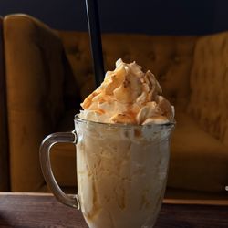 Bananas foster frozen latte