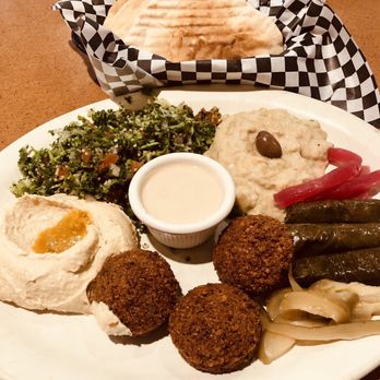 Sam's Pita and Kabab - Appetizers sampler. EXCELLENT! - Middle Eastern Near Me - Riverside, California