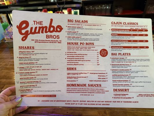 Menu photo 6 The Gumbo Bros Nashville, TN Menu photo 6 The Gumbo Bros Nashville, TN