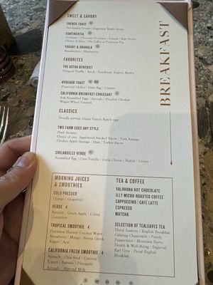 Menu photo 2 The St. Regis Bar San Francisco, CA Menu photo 2 The St. Regis Bar San Francisco, CA