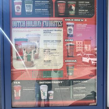 Dutch Bros Coffee - Holiday menu - Juice Bars & Smoothies Near Me - Redlands, California