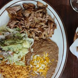 Tapatios Family Mexican Restaurant - Carnitas plate.