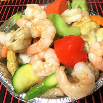 Peking House 98 - 64. Prawns with Mixed Vegetables - Chinese Near Me - Calgary, Alberta Peking House 98 - 64. Prawns with Mixed Vegetables - Chinese Near Me - Calgary, Alberta