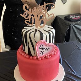 Custom sweet 16 birthday cake