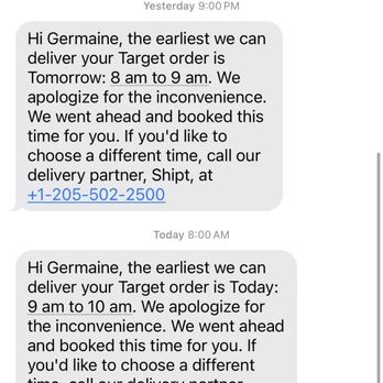 Target - They kept pushing back my delivery order that I needed urgently - Department Stores Near Me - Kailua, Hawaii Target - They kept pushing back my delivery order that I needed urgently - Department Stores Near Me - Kailua, Hawaii