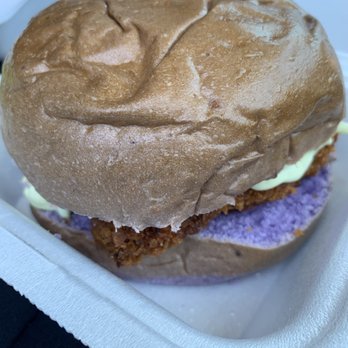 Waialua's Lunch Wagon - Ahi katsu burger with wasabi slaw on a taro bun! - Food Trucks Near Me