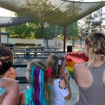 Verso Braiding - Kids and adults all got in on the fun. So many different designs. - Hair Stylists Near Me Verso Braiding - Kids and adults all got in on the fun. So many different designs. - Hair Stylists Near Me