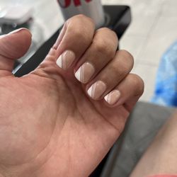 K D Nails - Love my fun twist on a French manicure by Sarah!