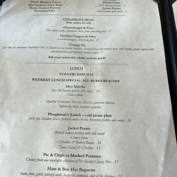 The Crown & Anchor Pub - Menu - Pubs Near Me - Pooler, Georgia