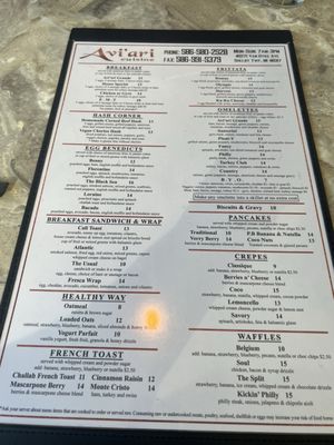 Menu photo 1 Avi'ari Cuisine Shelby Township, MI