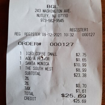 Bgl - Bill - Fast Food Near Me - Nutley, New Jersey
