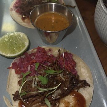 Maize Cocina And Cocktails - Guava BBQ brisket tacos - solid choice - Mexican Near Me - Westfield, New Jersey Maize Cocina And Cocktails - Guava BBQ brisket tacos - solid choice - Mexican Near Me - Westfield, New Jersey