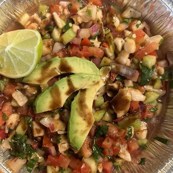 Mariscos El Faro - Shrimp tostada - Food Trucks Near Me - Los Angeles, California Mariscos El Faro - Shrimp tostada - Food Trucks Near Me - Los Angeles, California