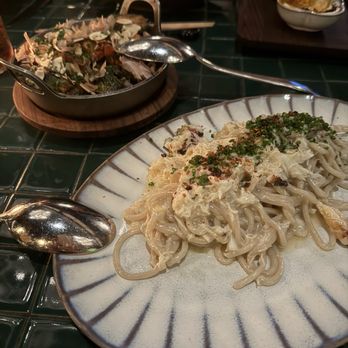 PYRO - Crab Pasta & Gochujang Brussels Sproutsbrussels - Desserts Near Me - Phoenix, Arizona