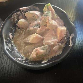 Gyoza Bar - Cucumber salad with plum dressing - Japanese Near Me - Wichita, Kansas Gyoza Bar - Cucumber salad with plum dressing - Japanese Near Me - Wichita, Kansas