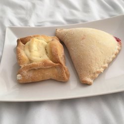 Panaderia Alicia's - Empanada Fresa (strawberry) and a pastry with cream cheese filling but a more cookie-like dough.