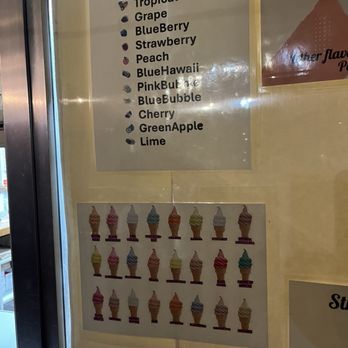 Mensi's Dairy Bar - Flavors (bottom diagram has ice cream flavors (zoom in)) - Ice Cream & Frozen Yogurt Near Me - Collierville, Tennessee