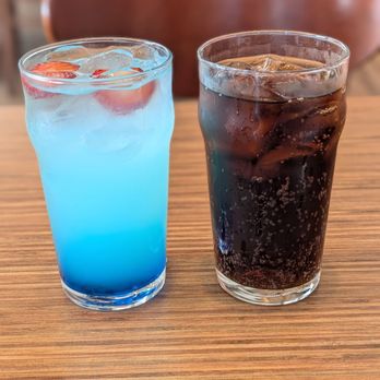 IHOP - Blue raspberry lemonade splasher and a Diet Pepsi - Breakfast & Brunch Near Me - Mississauga, Ontario