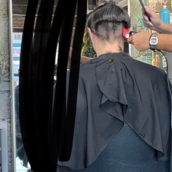 Velvet Monkey Salon - never went back to fix the back-- this is how it looked leaving the salon - Hair Salons Near Me - Oklahoma City, Oklahoma