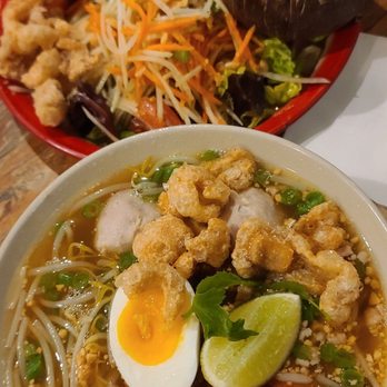Sup Thai Kitchen - Sukhothai Pork noodle soup and Esan combo - Thai Near Me - Fresh Meadows, New York Sup Thai Kitchen - Sukhothai Pork noodle soup and Esan combo - Thai Near Me - Fresh Meadows, New York