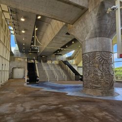 Skyline Waiawa Station - The Waiawa Pearl Highlands Skyline Stadium is very scenic. Definitely overbuilt since a huge parking garage H2 access ramp was canceled.