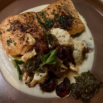 Del Mar Columbus - Salmon entree - Mediterranean Near Me - Columbus, Ohio Del Mar Columbus - Salmon entree - Mediterranean Near Me - Columbus, Ohio