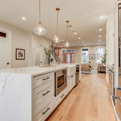 Basement remodeled with bedroom, laundry room and living area