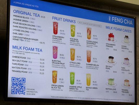 Menu photo 3 Feng Cha Teahouse Richardson, TX