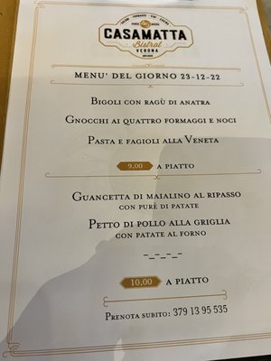 Menu photo 6 Casamatta Verona, VR
